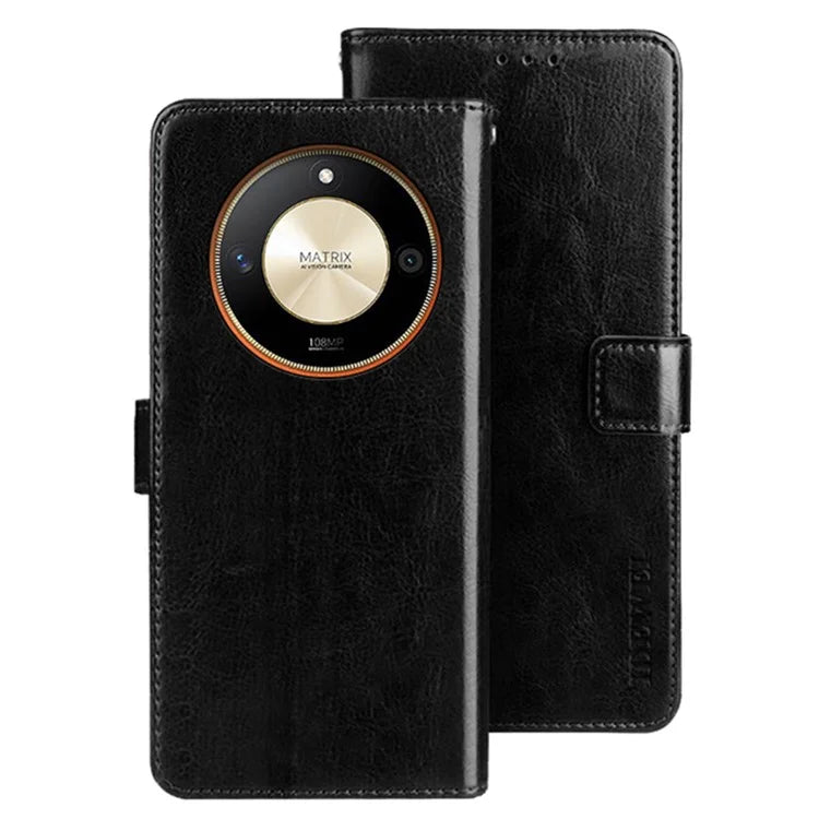 IDEWEI For Honor X9b 5G / Magic6 Lite 5G / X50 5G Magnetic Phone Case PU Leather Shockproof Cell Phone Cover