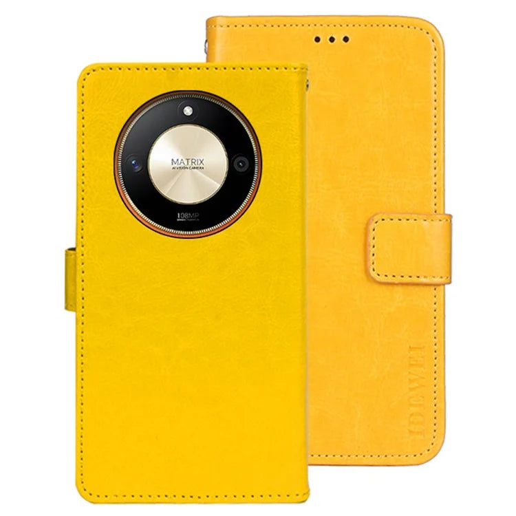 IDEWEI For Honor X9b 5G / Magic6 Lite 5G / X50 5G Magnetic Phone Case PU Leather Shockproof Cell Phone Cover