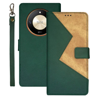 IDEWEI For Honor X9b 5G / Magic6 Lite 5G / X50 5G Cases Anti-Scratch Splicing Color PU Leather Cell Phone Cover