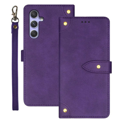 IDEWEI For Samsung Galaxy A55 5G Cases Card Holder Anti-Scratch PU Leather Phone Cover