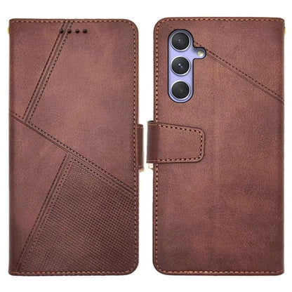 IDEWEI For Samsung Galaxy A55 5G Case Calf Texture PU Leather Wallet Phone Cover
