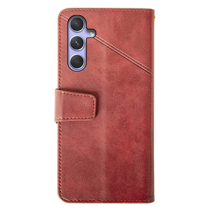 IDEWEI For Samsung Galaxy A55 5G Case Calf Texture PU Leather Wallet Phone Cover