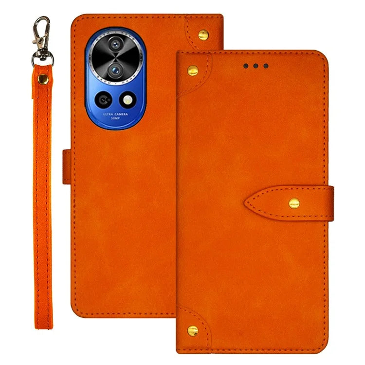 IDEWEI For Huawei nova 12 Pro 5G / nova 12 Ultra 5G Case Card Holder Anti-fall Leather Phone Cover
