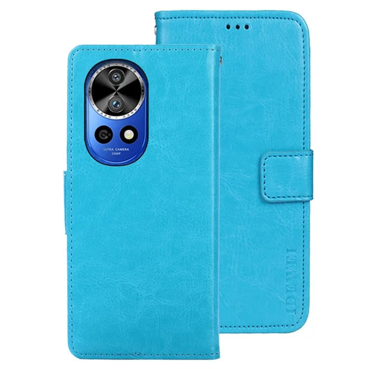 IDEWEI For Huawei nova 12 Pro 5G / nova 12 Ultra 5G Case Crazy Horse Texture Flip Stand Anti-scratch Phone Cover
