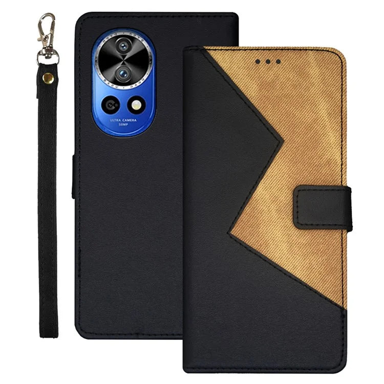 IDEWEI For Huawei nova 12 Pro 5G / nova 12 Ultra 5G Phone Case Splicing Color Anti-scratch Cover with Card Slots