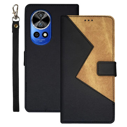 IDEWEI For Huawei nova 12 Pro 5G / nova 12 Ultra 5G Phone Case Splicing Color Anti-scratch Cover with Card Slots