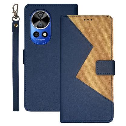 IDEWEI For Huawei nova 12 Pro 5G / nova 12 Ultra 5G Phone Case Splicing Color Anti-scratch Cover with Card Slots