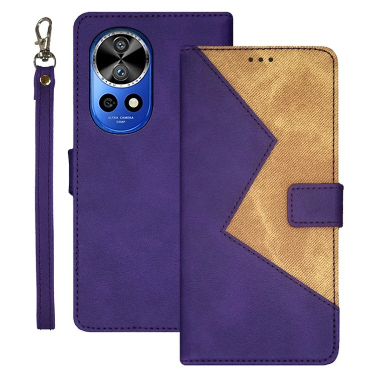 IDEWEI For Huawei nova 12 Pro 5G / nova 12 Ultra 5G Phone Case Splicing Color Anti-scratch Cover with Card Slots