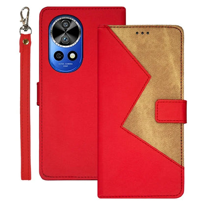 IDEWEI For Huawei nova 12 Pro 5G / nova 12 Ultra 5G Phone Case Splicing Color Anti-scratch Cover with Card Slots