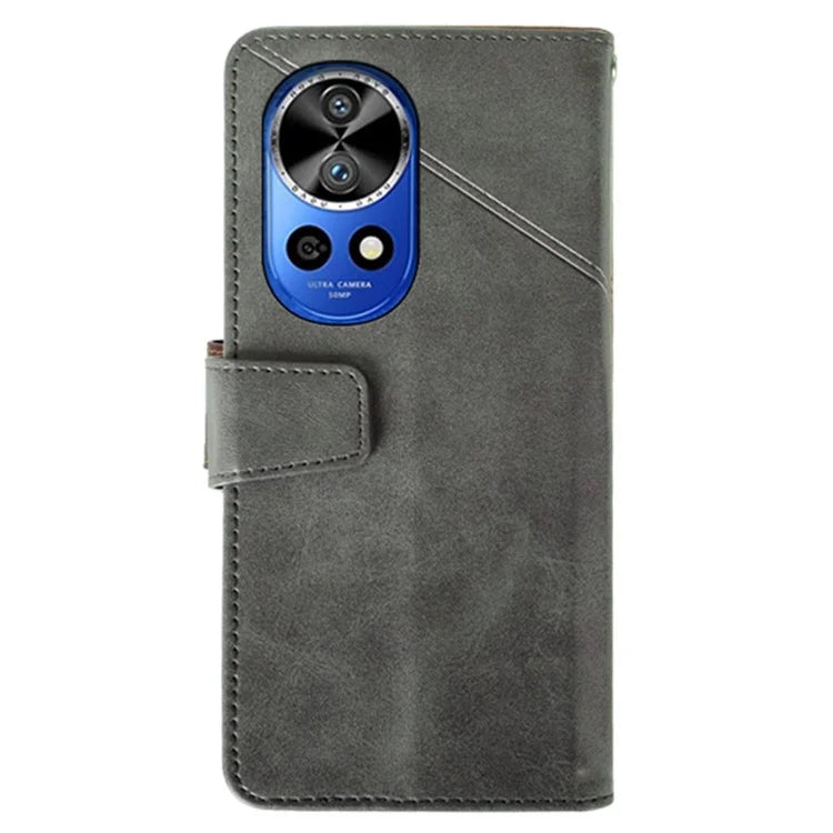 IDEWEI For Huawei nova 12 Pro 5G / 12 Ultra 5G Wallet Case Calf Texture Anti-fall Phone Cover