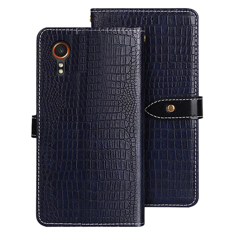 IDEWEI For Samsung Galaxy Xcover 7 Cover Crocodile Texture PU Leather Wallet Mobile Phone Case