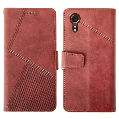 IDEWEI For Samsung Galaxy Xcover 7 Case Calf Texture Flip Stand Phone Cover