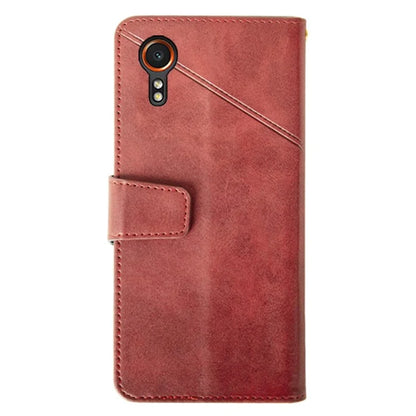 IDEWEI For Samsung Galaxy Xcover 7 Case Calf Texture Flip Stand Phone Cover