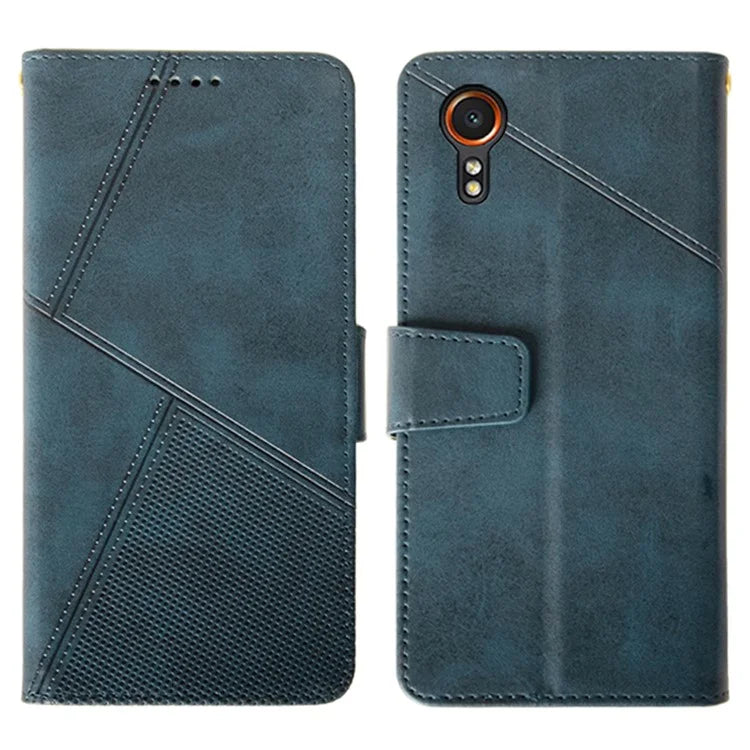 IDEWEI For Samsung Galaxy Xcover 7 Case Calf Texture Flip Stand Phone Cover