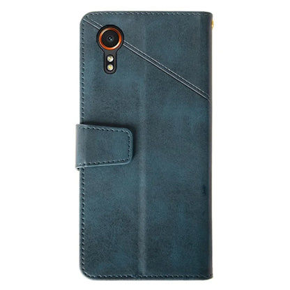 IDEWEI For Samsung Galaxy Xcover 7 Case Calf Texture Flip Stand Phone Cover