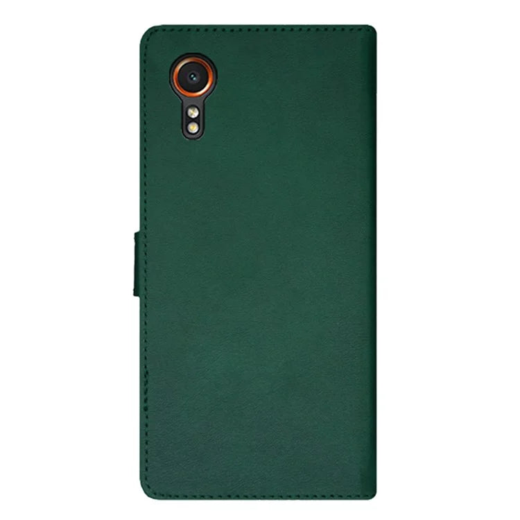 IDEWEI For Samsung Galaxy Xcover 7 Cover Card Holder Shockproof PU Leather Phone Stand Case