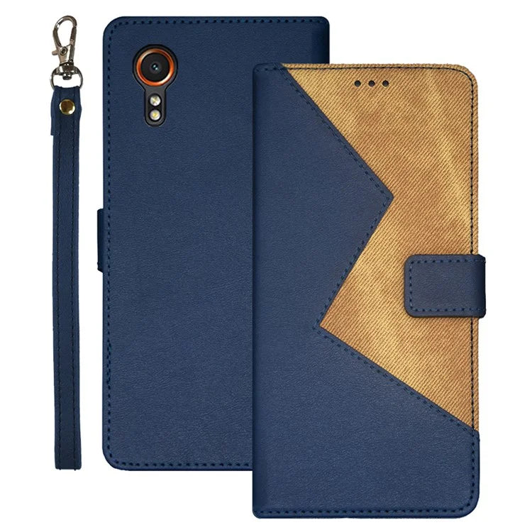 IDEWEI For Samsung Galaxy Xcover 7 Cover Card Holder Shockproof PU Leather Phone Stand Case