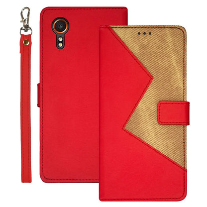 IDEWEI For Samsung Galaxy Xcover 7 Cover Card Holder Shockproof PU Leather Phone Stand Case