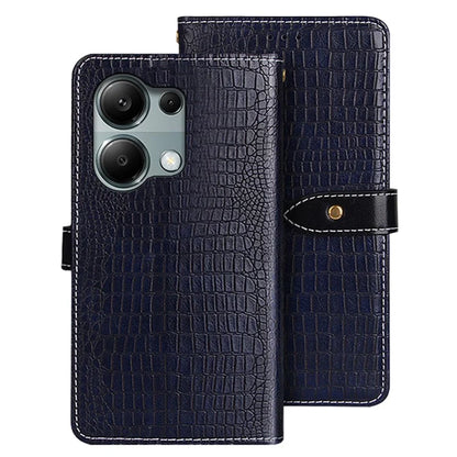 IDEWEI For Xiaomi Redmi Note 13 Pro 4G / Poco M6 Pro 4G Cell Phone Case Crocodile Texture Shockproof Cover