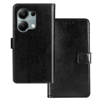 IDEWEI For Xiaomi Redmi Note 13 Pro 4G / Poco M6 Pro 4G Case Crazy Horse Texture Leather Cellphone Cover