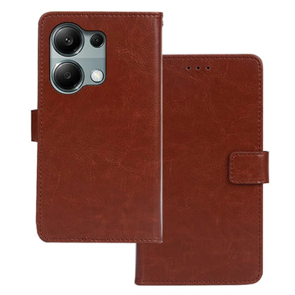 IDEWEI For Xiaomi Redmi Note 13 Pro 4G / Poco M6 Pro 4G Case Crazy Horse Texture Leather Cellphone Cover