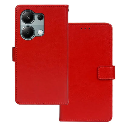 IDEWEI For Xiaomi Redmi Note 13 Pro 4G / Poco M6 Pro 4G Case Crazy Horse Texture Leather Cellphone Cover