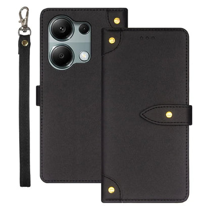 IDEWEI For Xiaomi Redmi Note 13 Pro 4G / Poco M6 Pro 4G Cover Leather Card Holder Cell Phone Case