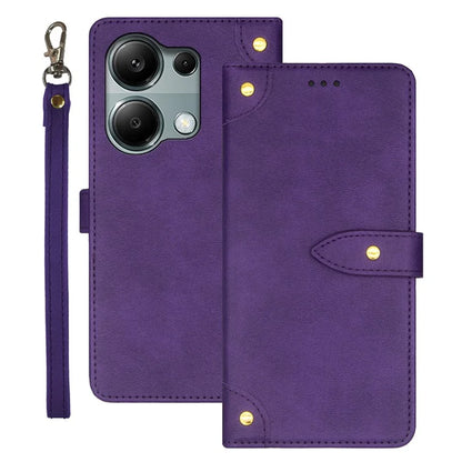 IDEWEI For Xiaomi Redmi Note 13 Pro 4G / Poco M6 Pro 4G Cover Leather Card Holder Cell Phone Case