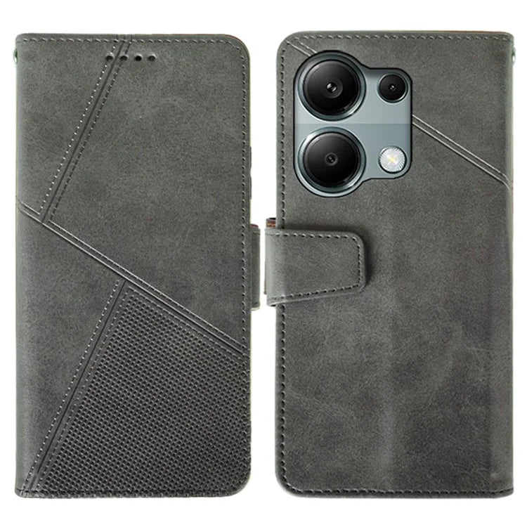 IDEWEI For Xiaomi Redmi Note 13 Pro 4G / Poco M6 Pro 4G Case Calf Texture Card Holder Phone Cover