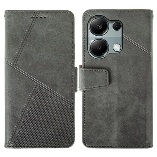 IDEWEI For Xiaomi Redmi Note 13 Pro 4G / Poco M6 Pro 4G Case Calf Texture Card Holder Phone Cover