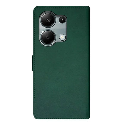 IDEWEI For Xiaomi Redmi Note 13 Pro 4G / Poco M6 Pro 4G Cover Splicing Color Leather Cell Phone Case