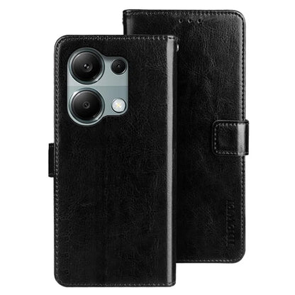 IDEWEI For Xiaomi Redmi Note 13 Pro 4G / Poco M6 Pro 4G Case Magnetic Clasp Leather Anti-fall Phone Cover