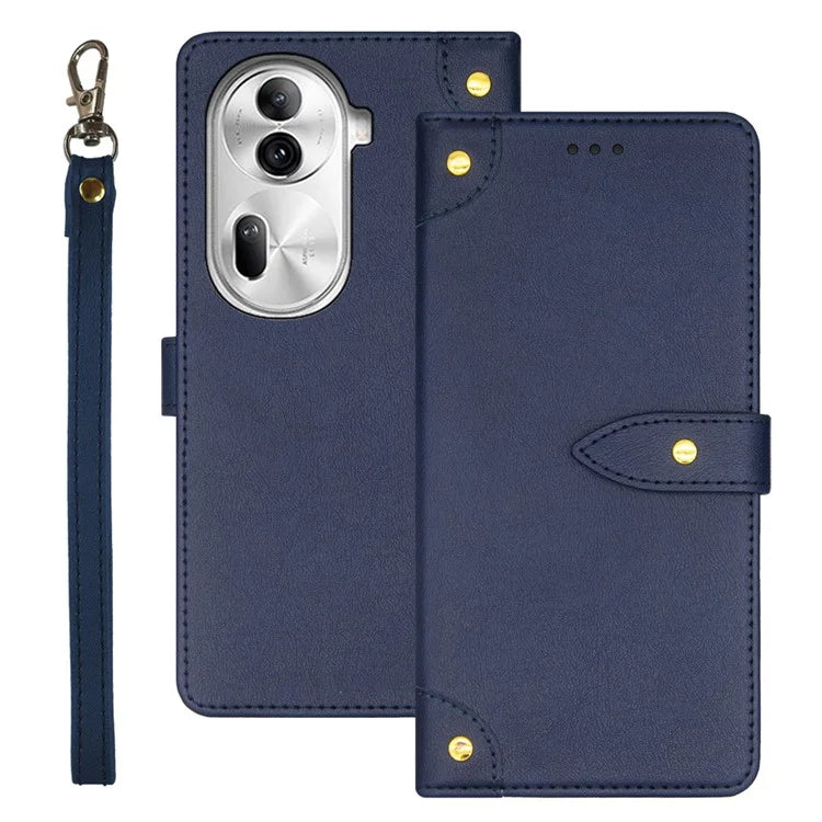 IDEWEI For Oppo Reno11 Pro 5G (Global) / Reno11 (China) 5G Cover Drop-proof Leather Card Holder Cell Phone Case