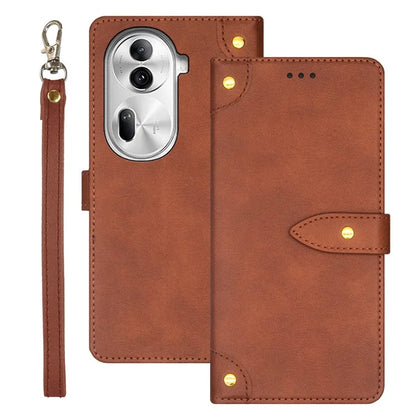 IDEWEI For Oppo Reno11 Pro 5G (Global) / Reno11 (China) 5G Cover Drop-proof Leather Card Holder Cell Phone Case