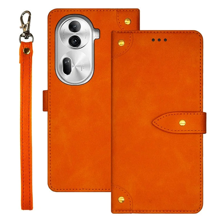 IDEWEI For Oppo Reno11 Pro 5G (Global) / Reno11 (China) 5G Cover Drop-proof Leather Card Holder Cell Phone Case