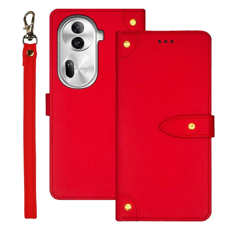 IDEWEI For Oppo Reno11 Pro 5G (Global) / Reno11 (China) 5G Cover Drop-proof Leather Card Holder Cell Phone Case