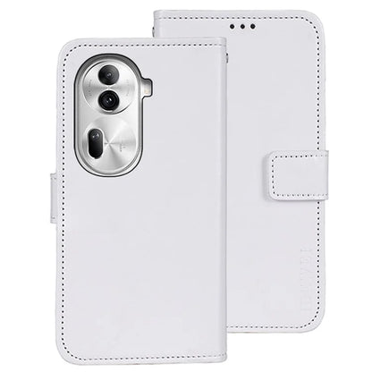 IDEWEI For Oppo Reno11 Pro 5G (Global) / Reno11 (China) 5G Case Crazy Horse Texture PU Leather Stand Magnetic Clasp Phone Cover