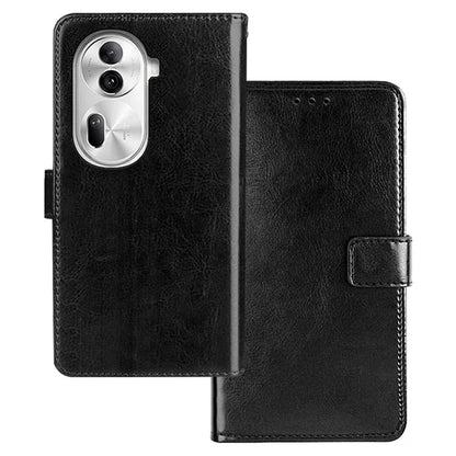 IDEWEI For Oppo Reno11 Pro 5G (Global) / Reno11 (China) 5G Case Crazy Horse Texture Flip Leather Stand Cell Phone Cover