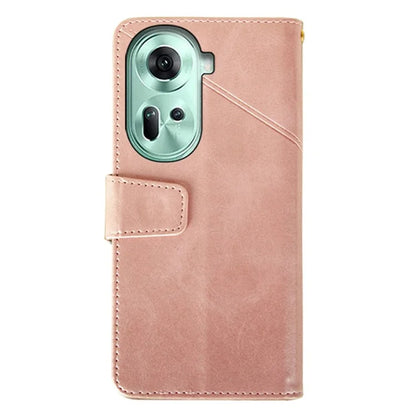 IDEWEI For Oppo Reno11 5G (Global) Cell Phone Case Calf Texture Leather Wallet Shockproof Cover