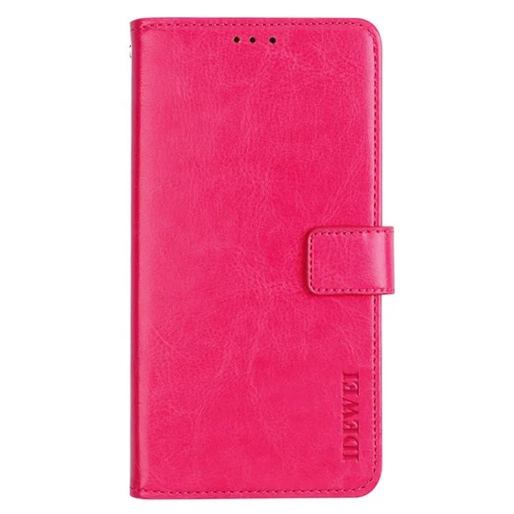 IDEWEI For Oppo Reno11 5G (Global) Case Crazy Horse Texture PU Leather Stand Anti-scratch Phone Cover