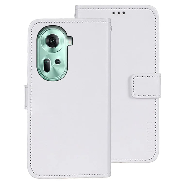 IDEWEI For Oppo Reno11 5G (Global) Case Crazy Horse Texture PU Leather Stand Anti-scratch Phone Cover