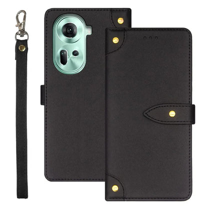 IDEWEI For Oppo Reno11 5G (Global) Case Card Holder Folding Stand PU Leather Phone Cover