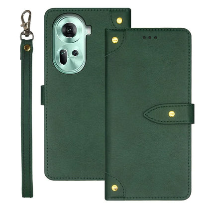 IDEWEI For Oppo Reno11 5G (Global) Case Card Holder Folding Stand PU Leather Phone Cover