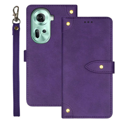 IDEWEI For Oppo Reno11 5G (Global) Case Card Holder Folding Stand PU Leather Phone Cover