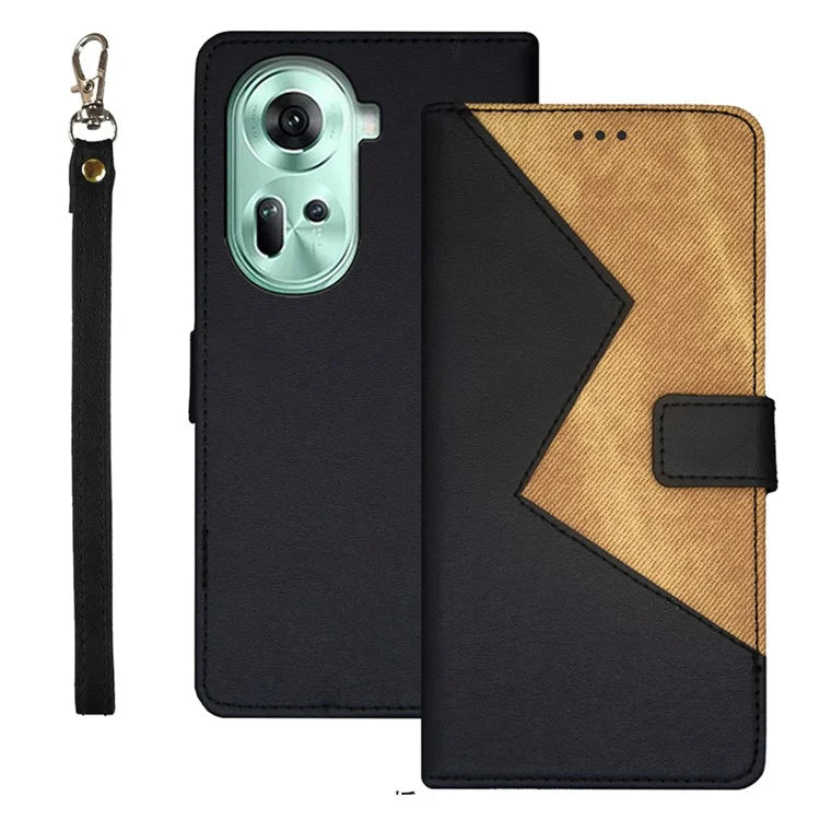 IDEWEI For Oppo Reno11 5G (Global) Cover Card Holder PU Leather Full Protection Phone Case