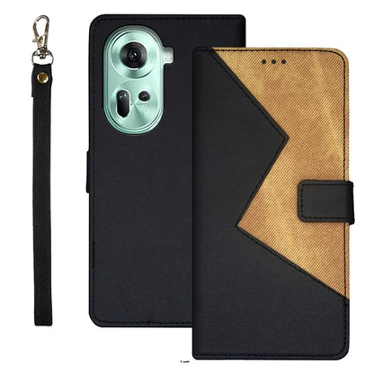 IDEWEI For Oppo Reno11 5G (Global) Cover Card Holder PU Leather Full Protection Phone Case