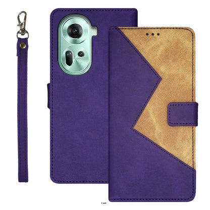 IDEWEI For Oppo Reno11 5G (Global) Cover Card Holder PU Leather Full Protection Phone Case