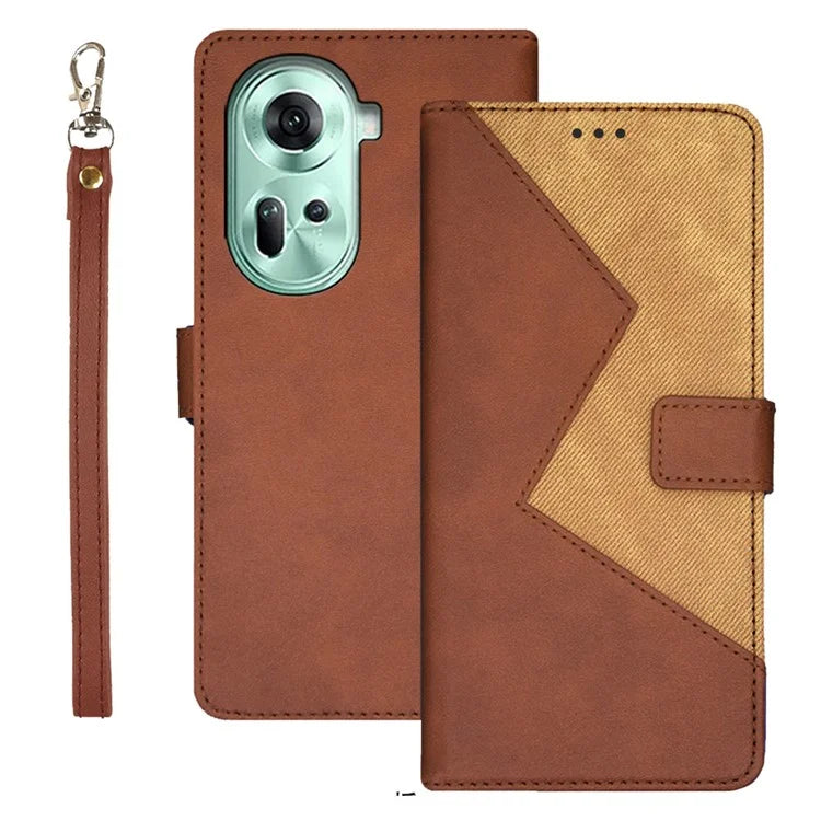 IDEWEI For Oppo Reno11 5G (Global) Cover Card Holder PU Leather Full Protection Phone Case
