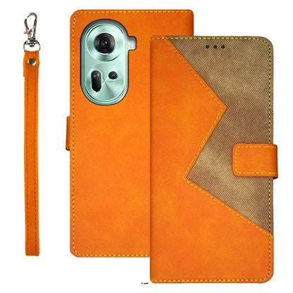 IDEWEI For Oppo Reno11 5G (Global) Cover Card Holder PU Leather Full Protection Phone Case