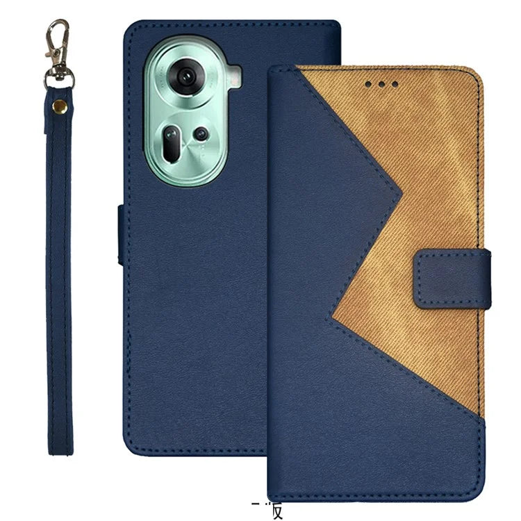 IDEWEI For Oppo Reno11 5G (Global) Cover Card Holder PU Leather Full Protection Phone Case